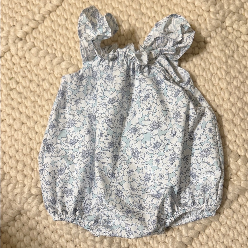 Little English Blue Floral Baby Bubble